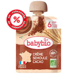 Babybio Semolina Cocoa Cream Pouch 85g 6m+