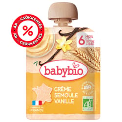 Babybio Semolina Vanilla Cream Pouch 85g 6m+