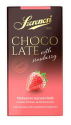 Szerencsi strawberry chips with milk chocolate 90g