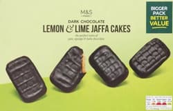 M&S Food Dark Chocolate Lemon & Lime Jaffa Cakes 2 x 125g (250g)