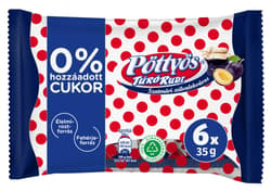 Pöttyös Túró Rudi plum curd dessert, 0% added sugar (6×35G)