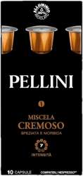 PELLINI Creamy Nespresso-compatible aluminum coffee capsule (55 g)
