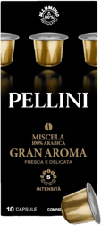 PELLINI Gran Aroma Nespresso compatible aluminum coffee capsule (55 g)