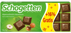 Schogetten Alpine Milk Chocolate with Hazelnuts