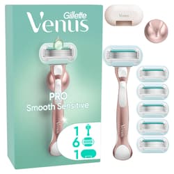 Gillette Venus Pro Comfort Glide Sugarberry Női Borotva 3 db Borotvabetéttel, Fali Borotvatartóval