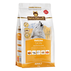 Wolfsblut VetLine Skin & Coat száraz kutyatáp fehérhallal 2kg