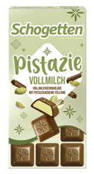 Schogetten Tejcsokoládé Pisztácia krémmel 100g