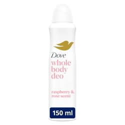 Dove Málna & Rózsa illatú teljes test dezodor, 150 ml