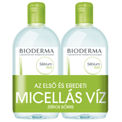BIODERMA Sébium H2O arc és sminklemosó micellás víz Duo 2x500ml
