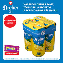 Dreher 24 Citrom alkoholmentes világos sör és citrom ízű ital keveréke 0,0% (4-es multipack)