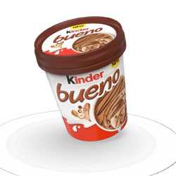 Kinder Bueno poharas fagylalt