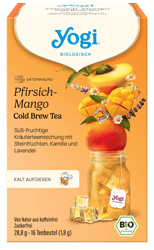 Yogi® Cold brew Őszibarackos-mangós bio jeges tea