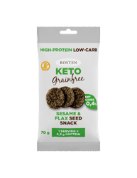 Rosten Glutenfree Keto Sesame and Lenseed Seedsnack