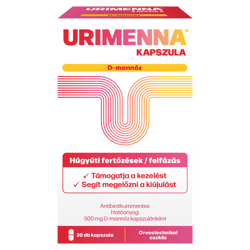 Urimenna D-mannóz 500mg kapszula