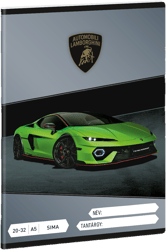 Ars Una 2032, sima A/5 füzet Lamborghini (5522)