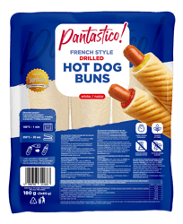 Pantastico! Furrowed Hot Dog Buns (3pcs)
