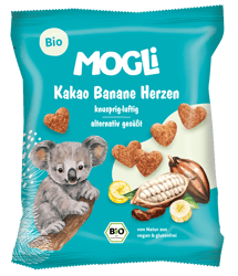 Mogli bio Kakao Banane Herzen kakaós banános szívecskék 30g