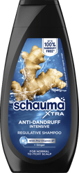 Schauma Xtra Regulative Shampoo Anti-Dandruff Intensive 350ml, with Pro-Vitamin B5 & Ginger extract, Haircare Shampoo for Normal to Itchy Scalp, Vegan*** Shampoo