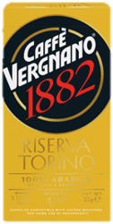 Caffe Vergnano Riserva Torino Arabica medium roasted coffee bean