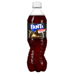 Fanta Low-Energy Apple and Cherry-Flavored Carbonated Soft Drink with Sugar and Sweeteners