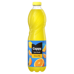 Cappy Ice Fruit szénsavmentes citrusos ízű üdítőital, cukorral és édesítőszerekkel