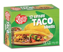 Poco Loco Ropogós taco kagyló tortilla (12db)
