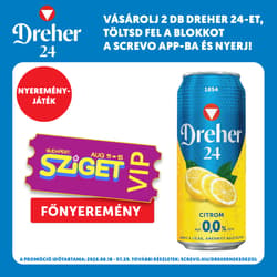 Dreher 24 citrom ízű ital és alkoholmentes világos sör keveréke