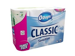 Ooops! Classic Sensitive 3 rétegű toalettpapír 24 tekercs