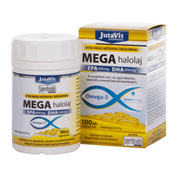 JutaVit MEGA Omega-3 fish oil capsules 100x