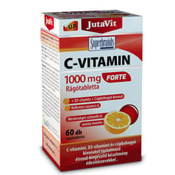JutaVit C-vitamin 1000 mg Forte + D3 + Csipkebogyó rágótabletta 60 db