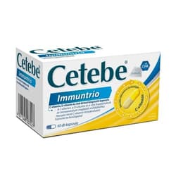 Cetebe vitamin C+ zinc+ vitamin D capsules 60x