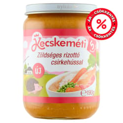 Kecskeméti Zöldséges rizottó csirkehússal 5 hónapos kortól