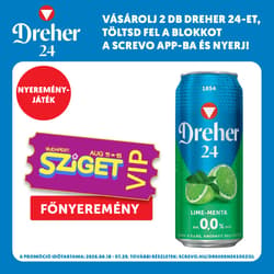 Dreher 24 mix of Lime-menta flavoured drink and non-alcoholic lager beer