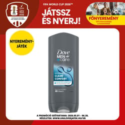 Dove Men+Care Clean Comfort férfi tusfürdő, 250 ml