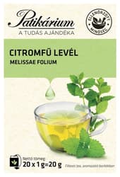Patikárium Citromfűlevél tea filteres 20 db