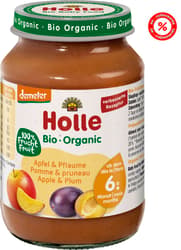 Holle Bio Alma szilvával üveges bébiétel 6 hónapos kortól