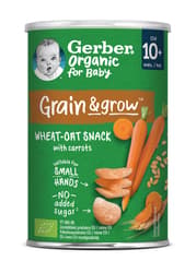 Gerber sárgarépás búza- és zabsnack 10 hónapos kortól, 35 g