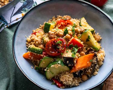 Pirított zöldséges kuszkusz
