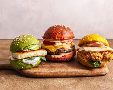 Mini burger trió - marha, tépett sertés és halloumi