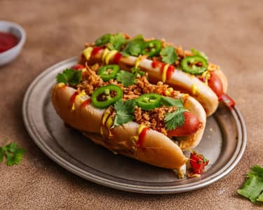 Loaded hot dog with cheddar | Juicy grilled wonder
