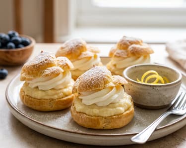 Túrókrémes mini képviselőfánk