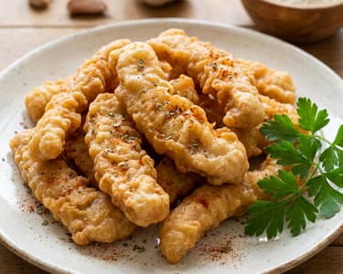 Fűszeres karajcsíkok sörös bundában