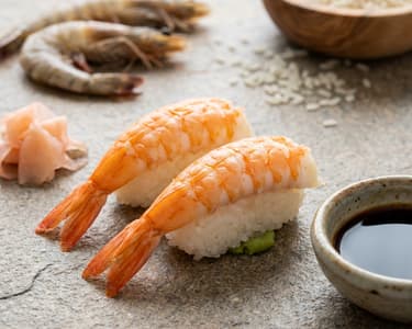 Ebi nigiri - shrimp nigiri