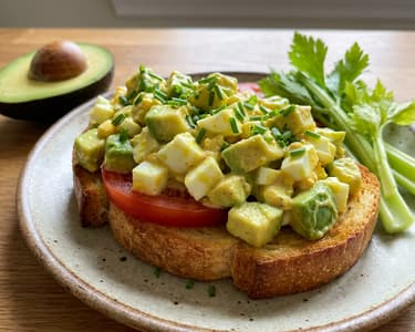 Avokádós-tojáskrémes szendvics