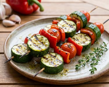Grillezett zöldségnyárs