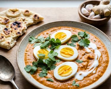 Tikka masala szósz tojással