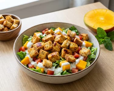 Tandoori csirkehúsos saláta