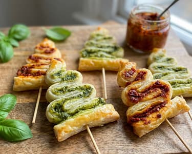 Pesto Christmas Trees