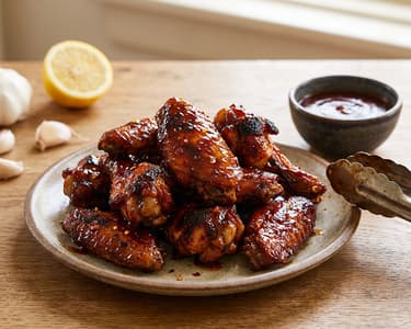 Csirkeszárnyak mézes-barbecue szószban