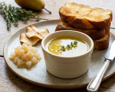 Karácsonyi kacsamáj pástétom körtetextúrákkal